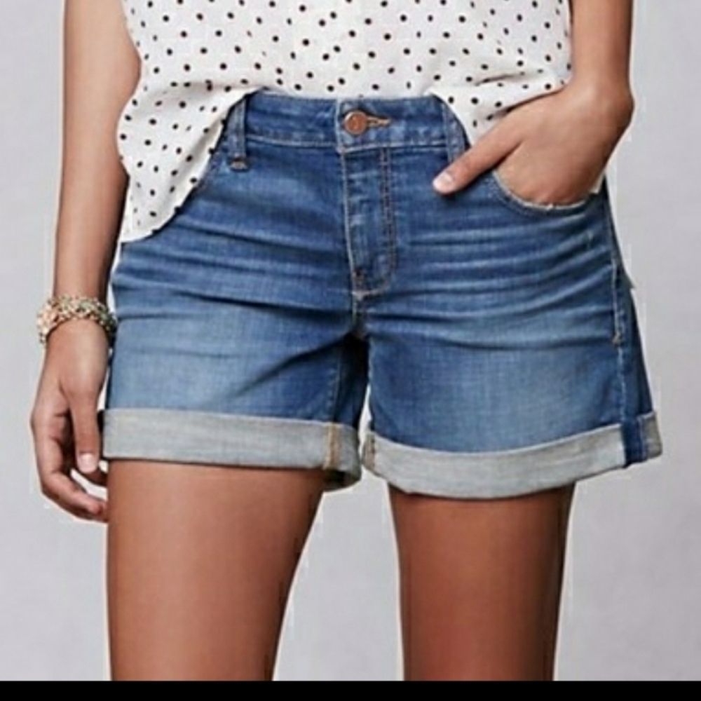 Anthropologie Pilcro & the‎ Letterpress Stet Denim Jeans Shorts Sz 28